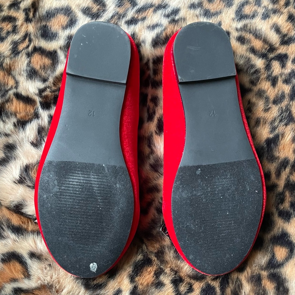 Strange Cult Red Velvet Lydia Bat Flats kids 12 - Picture 10 of 11